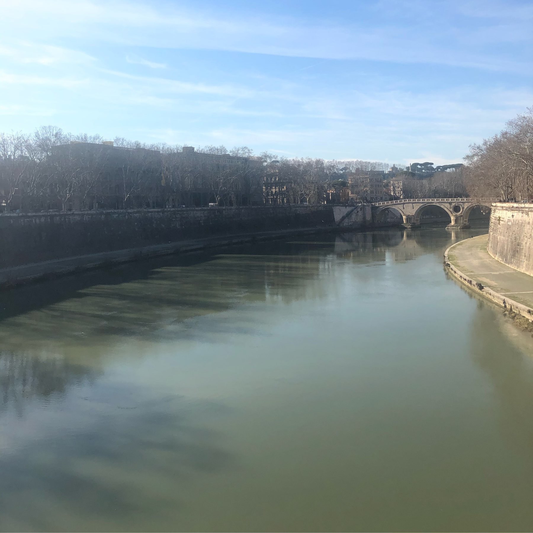Lovely view of the river in Rome